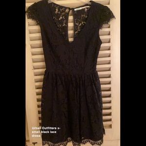 Urban Outfitters black lace dress